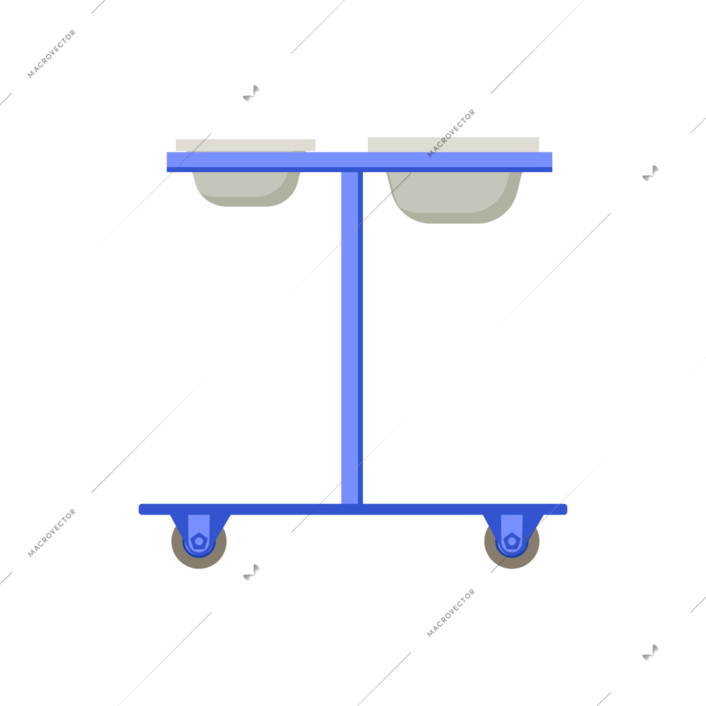 Plastic surgery flat composition with body contouring rejuvenation dripper stand image vector illustration