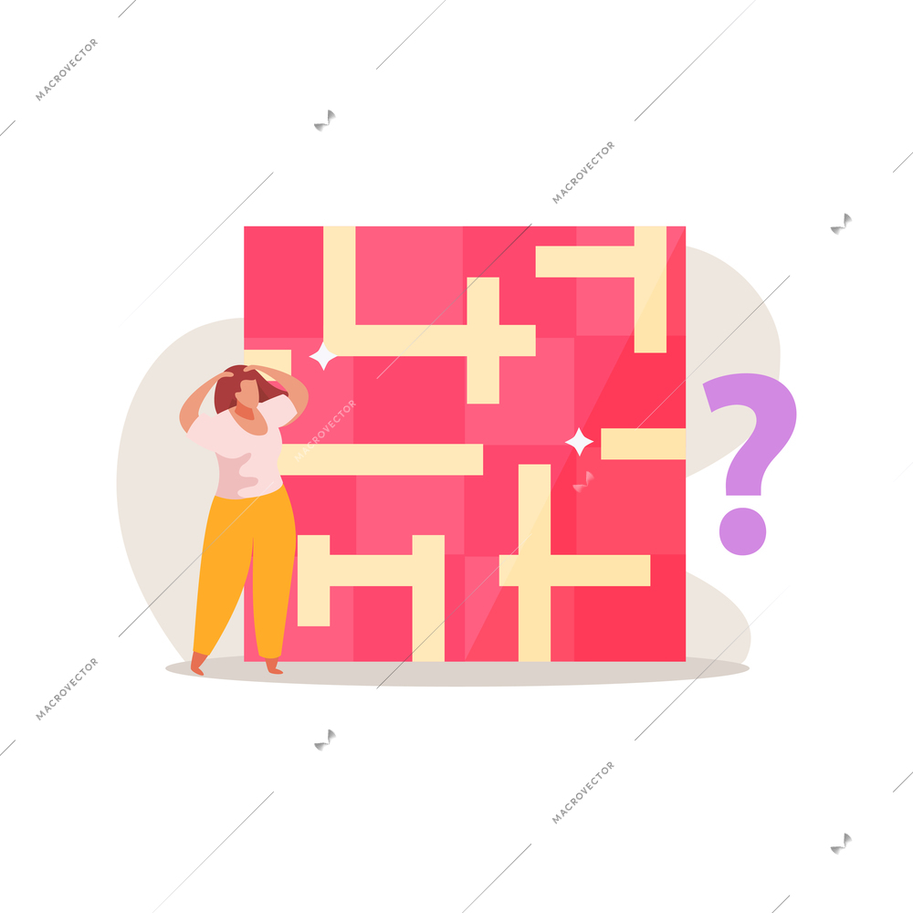 Quest game flat composition with doodle human characters gaming symbols and quest element images vector illustration