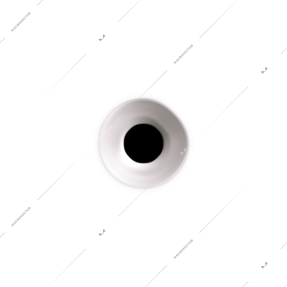 Bullet holes target realistic composition on blank background with isolated image of bullet spot with small hole vector illustration