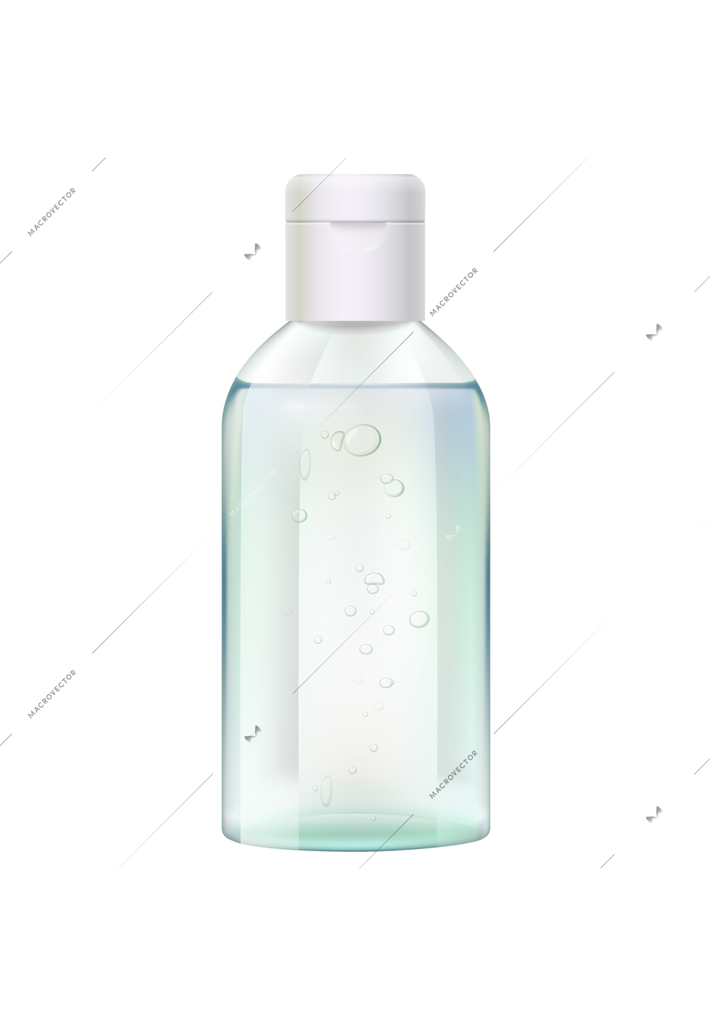 Hand sanitizer composition with realistic image of antivirus aerosol dispenser spray bottle vector illustration