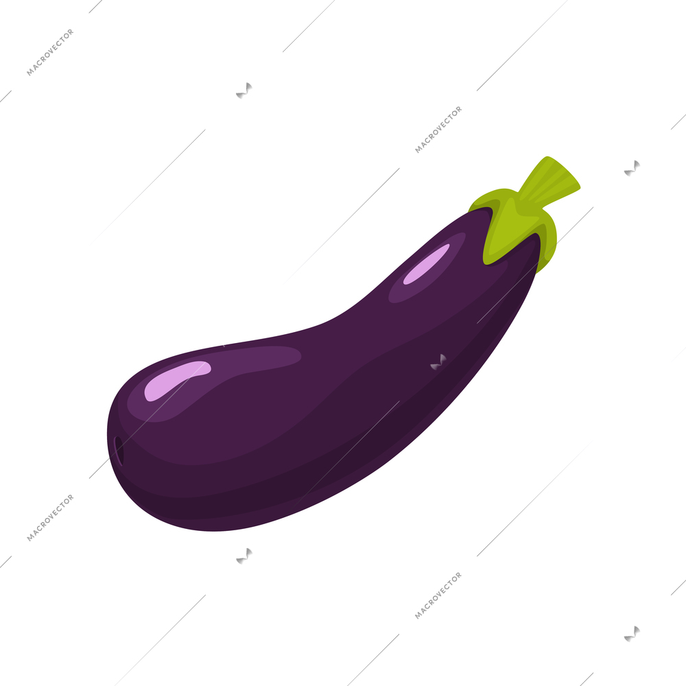 Sliced vegetables composition with flat isolated image of whole purple cabbage vector illustration