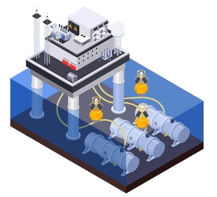 Data center building equipment infrastructure elements power generators isometric view with transparent basement floor walls vector illustration