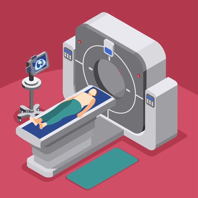 World cancer day isometric background with medicine and health examination symbols vector illustration