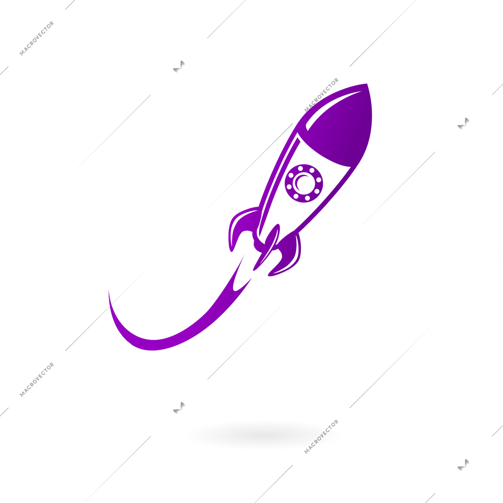 Space ship concept icon isolated vector illustration