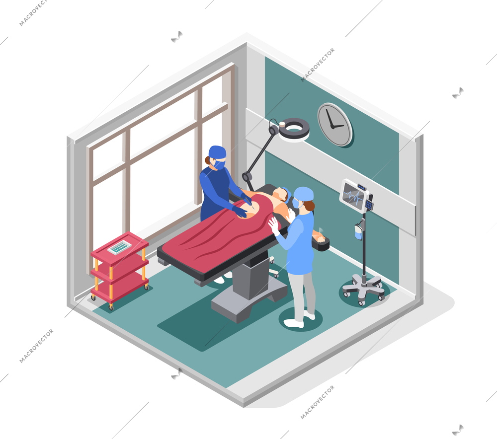 World cancer day isometric concept with medical treatment symbols vector illustration