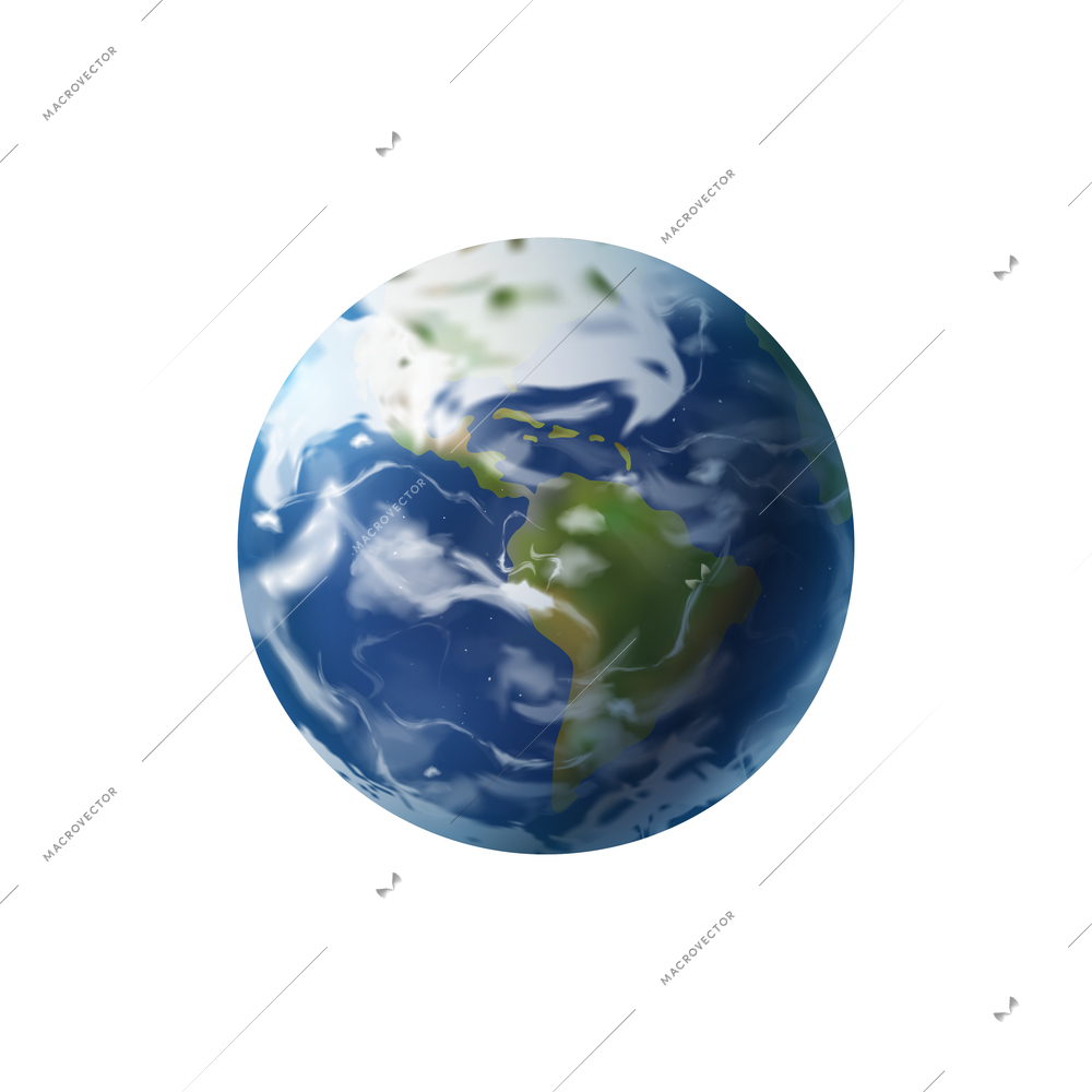 Realistic world day social justice composition with isolated image of earth globe vector illustration