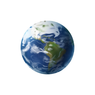 Realistic world day social justice composition with isolated image of earth globe vector illustration