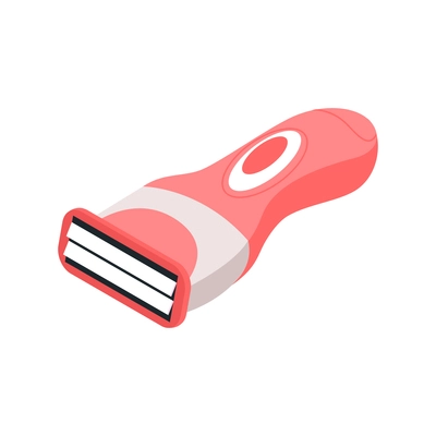 Electric shaver isometric icon on white background vector illustration