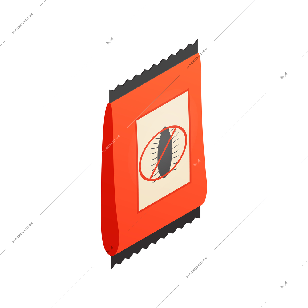 Isometric icon with pack of pest control pesticide 3d vector illustration