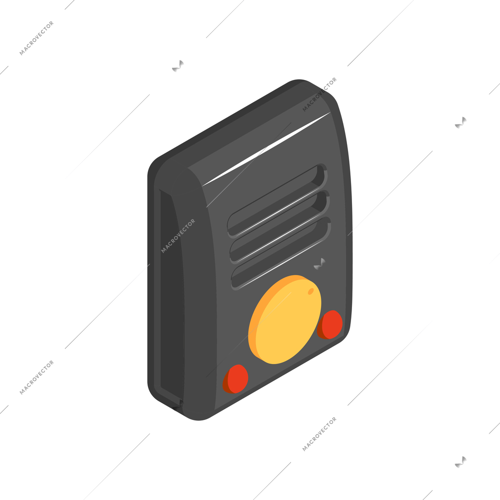 Isometric icon with pest control equipment 3d vector illustration