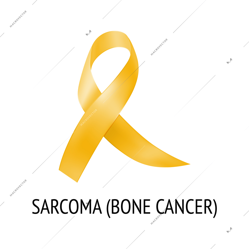 Realistic ribbon cancer symbol composition with isolated image of colorful ribbon with text on blank background vector illustration