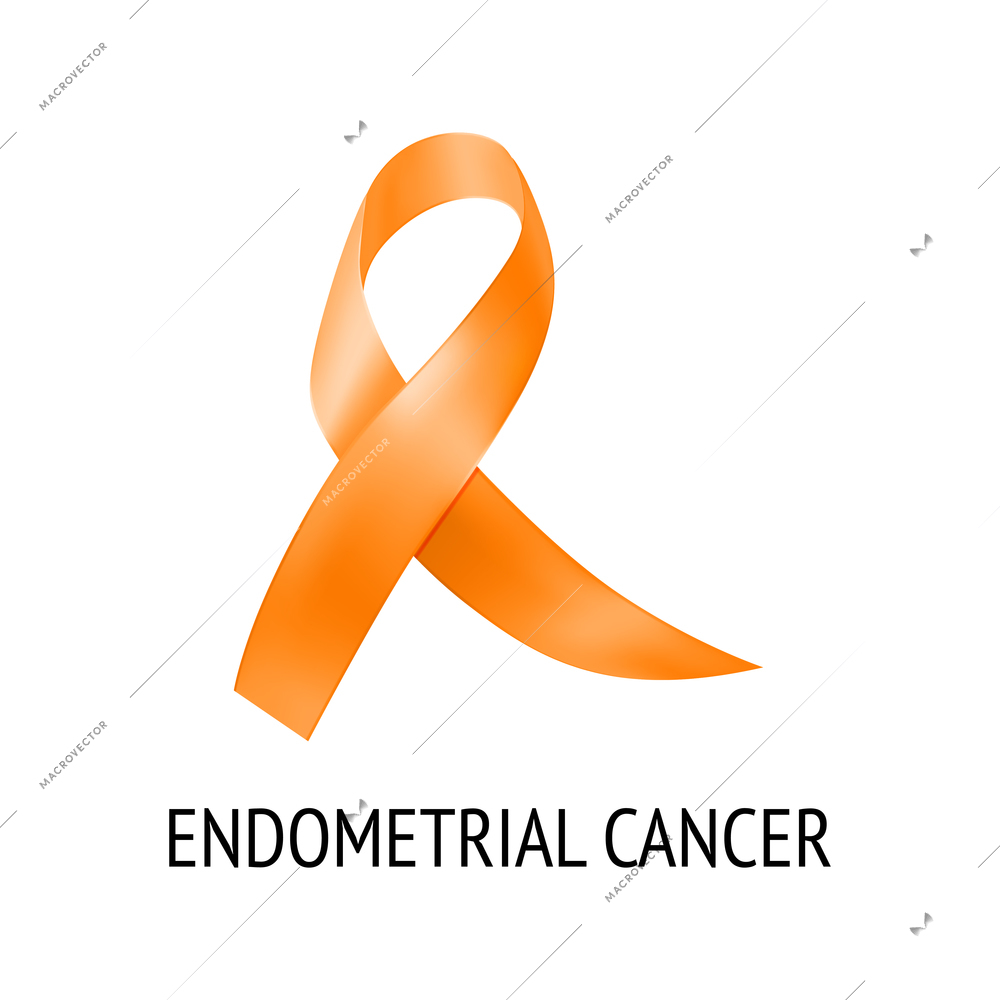 Realistic ribbon cancer symbol composition with isolated image of colorful ribbon with text on blank background vector illustration