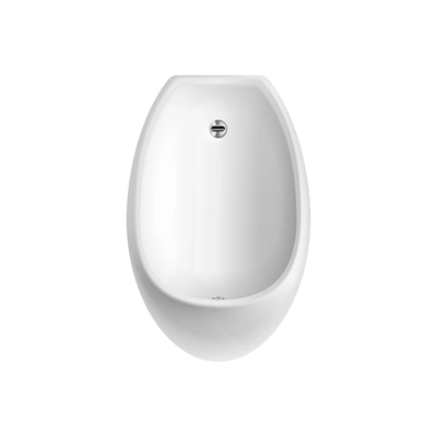 White urinal unit realistic icon vector illustration