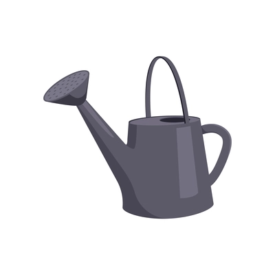 Flat design watering can on white background vector illustration