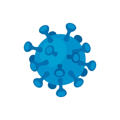 Isometric vaccination color composition with isolated image of virus bacteria vector illustration