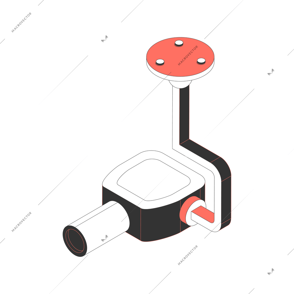 Isometric medical equipment for dental xray 3d vector illustration