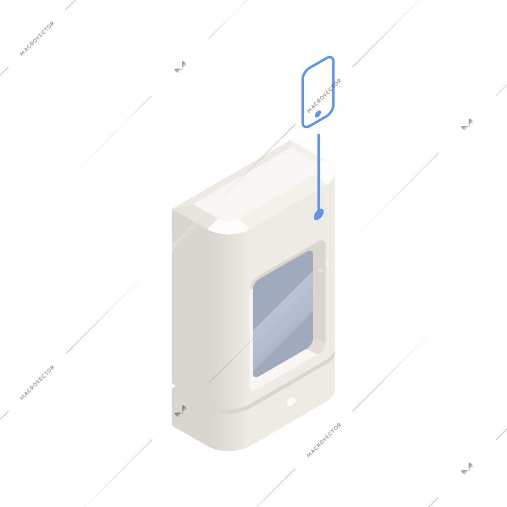 Internet of things isometric icon with 3d electronic device vector illustration