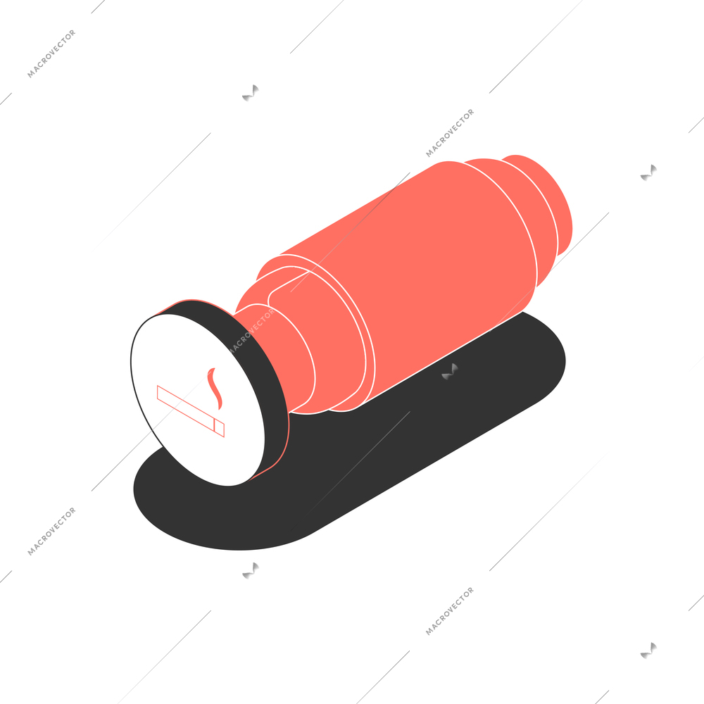 Isometric car cigar lighter icon 3d vector illustration
