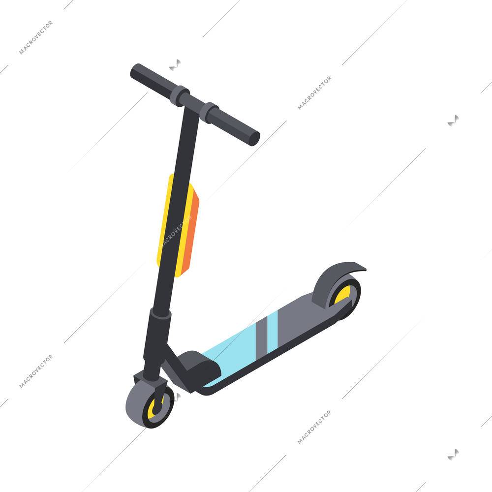 Isometric modern scooter icon 3d vector illustration