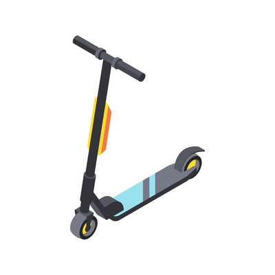 Isometric modern scooter icon 3d vector illustration