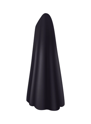 Black robe on white background realistic vector illustration