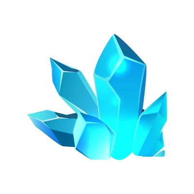 Colored minerals for game interface cartoon icon vector illustration