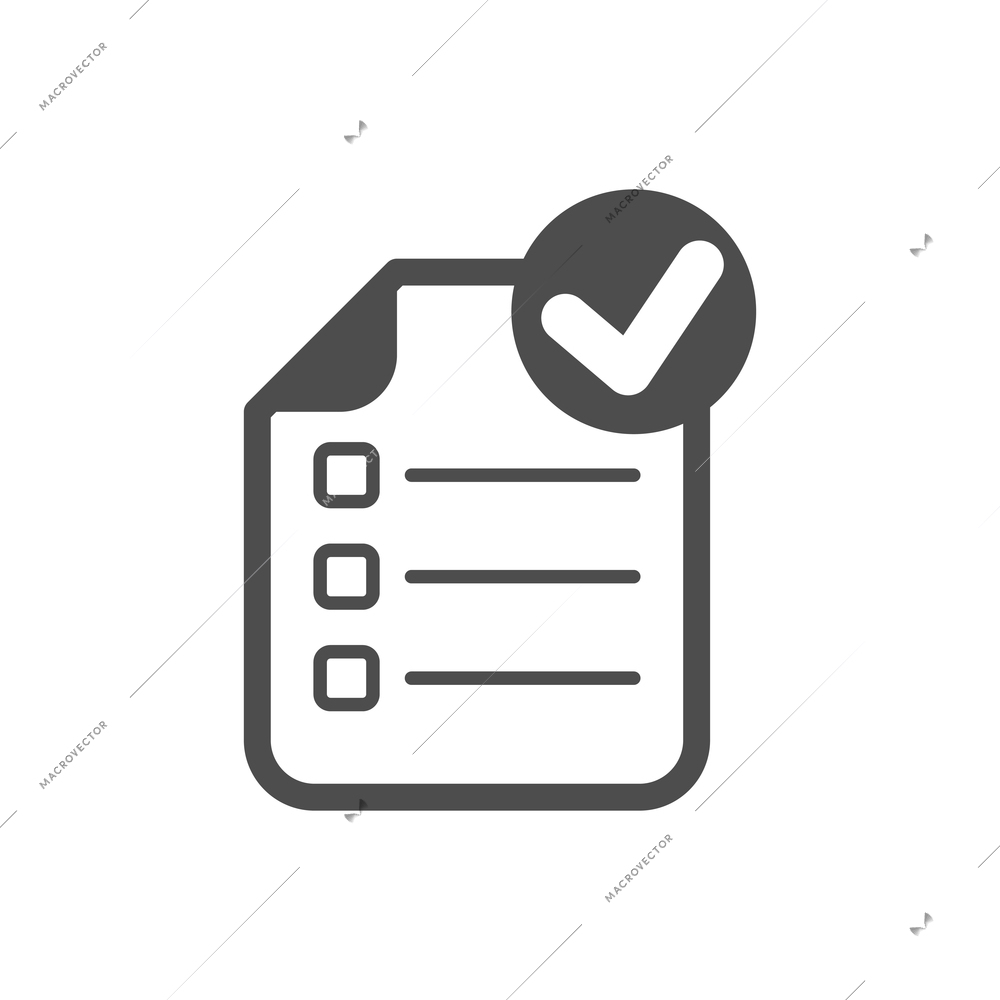 Check to do list flat icon vector illustration