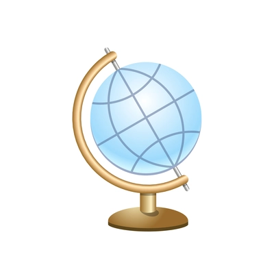 Flat pictogram icon with globe on white background vector illustration