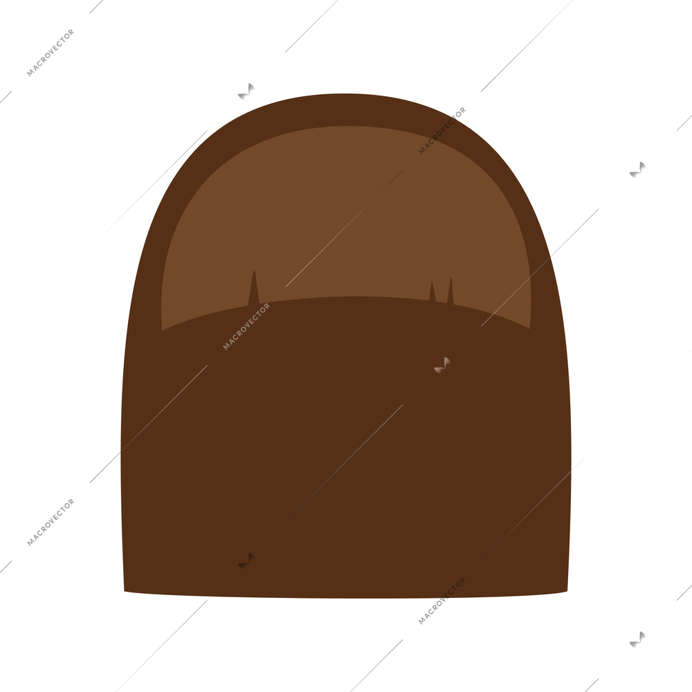 Flat icon with female haircut style back view vector illustration