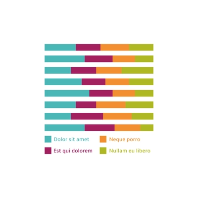 Flat business infographic element for finance marketing or strategy report vector illustration