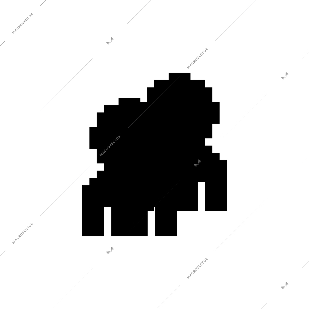 Black mobile contacts pixel icon flat vector illustration