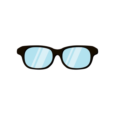 Flat icon with trendy hipster glasses vector illustration