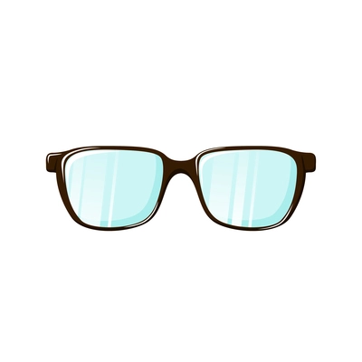 Flat icon with trendy hipster glasses vector illustration