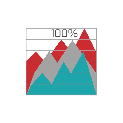 Business infographic element with flat colored charts vector illustration