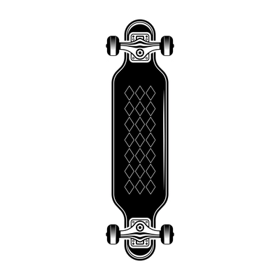 Skateboarding hand drawn engraving composition with bottom view of skateboard vector illustration