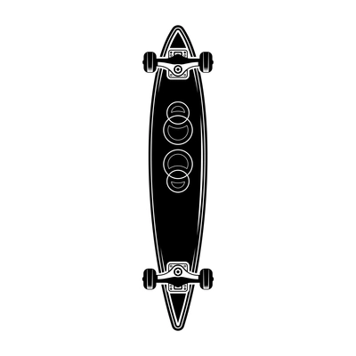 Skateboarding hand drawn engraving composition with bottom view of skateboard vector illustration