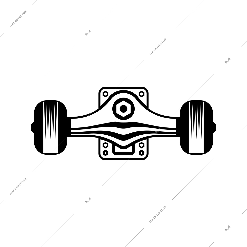 Skateboarding hand drawn engraving composition with isolated image of skateboard wheels vector illustration