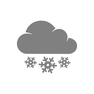 Weather icons composition with isolated monochrome pictogram on blank background vector illustration