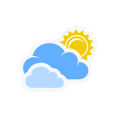 Weather icons composition with isolated pictogram on blank background vector illustration