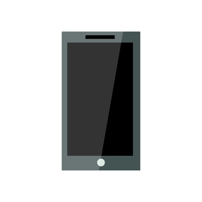 Top view on office workplace composition with isolated image of smartphone on blank background vector illustration