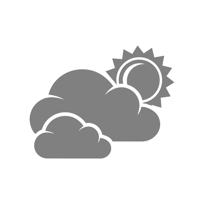 Weather icons composition with isolated monochrome pictogram on blank background vector illustration