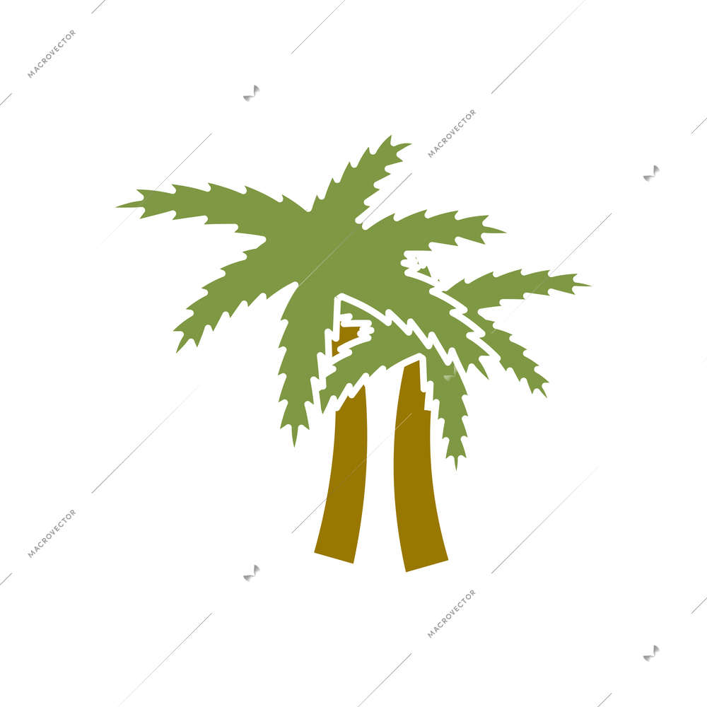 Holidays composition with isolated flat vacation icon on blank background vector illustration