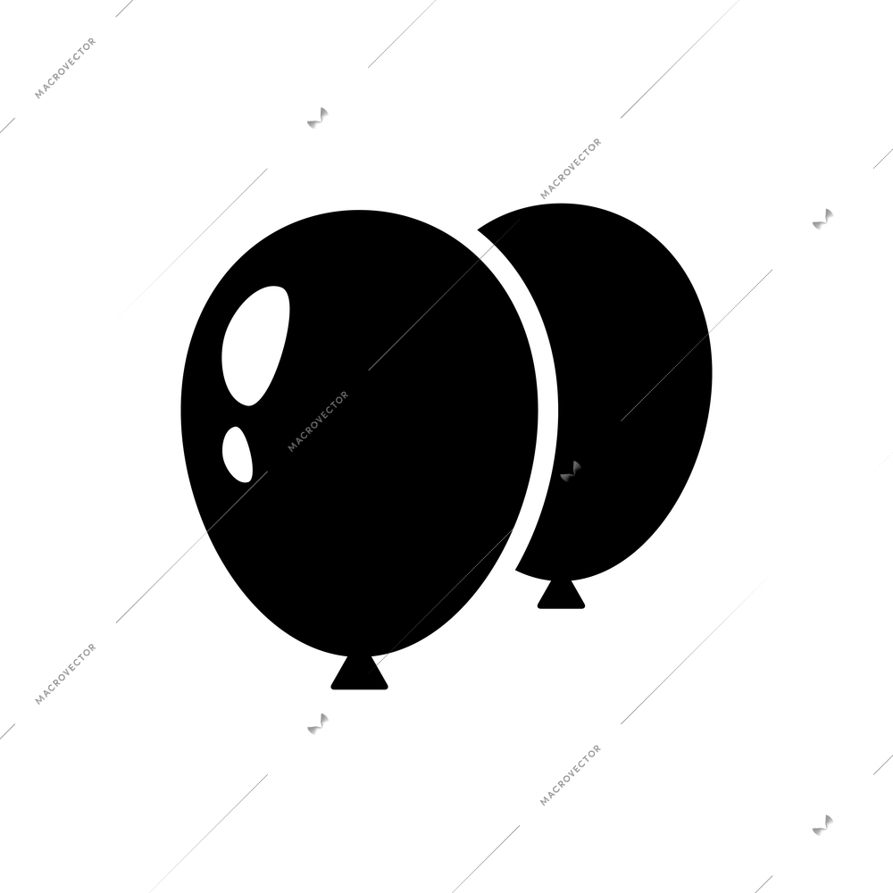 Party icons composition with isolated monochrome festive pictogram on blank background vector illustration