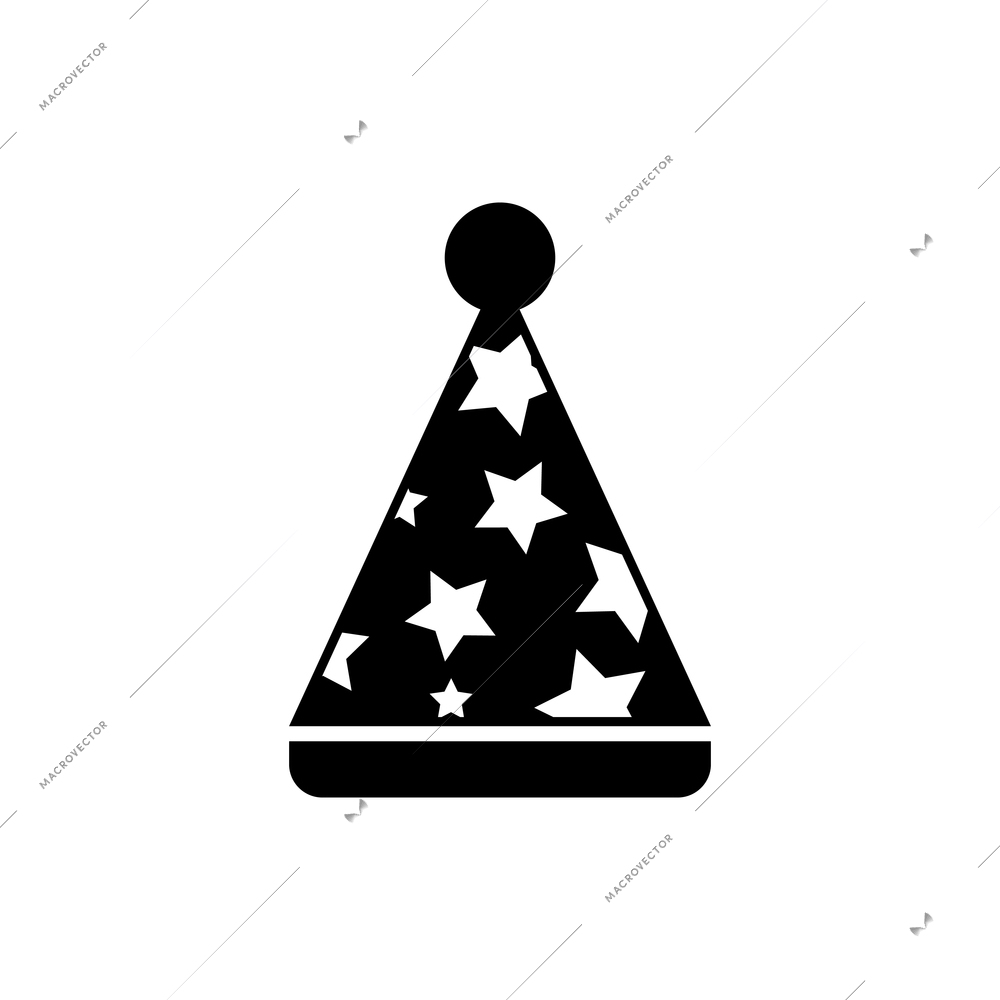 Party icons composition with isolated monochrome festive pictogram on blank background vector illustration