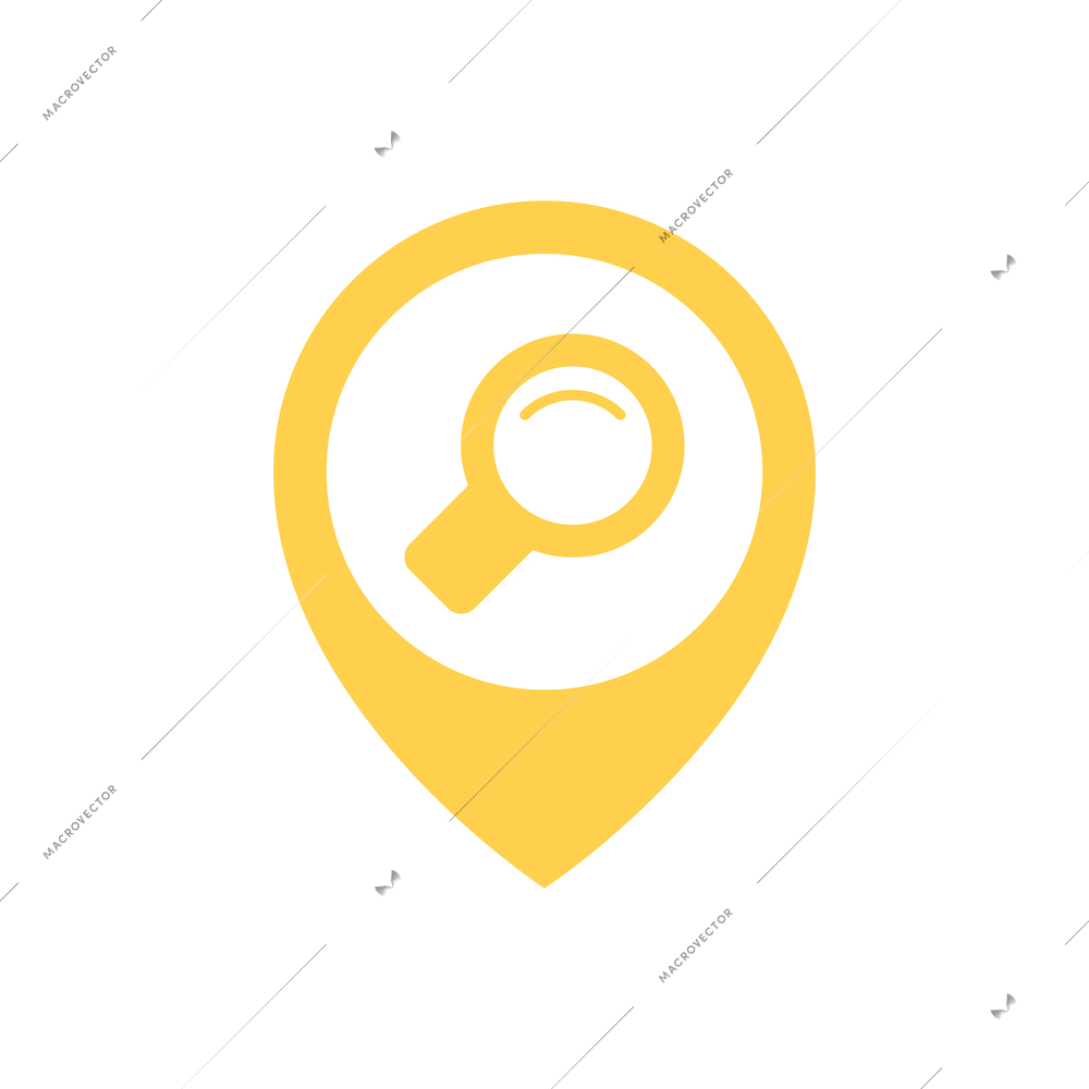 Location icon composition with isolated colorful contour sign with pictogram inside vector illustration