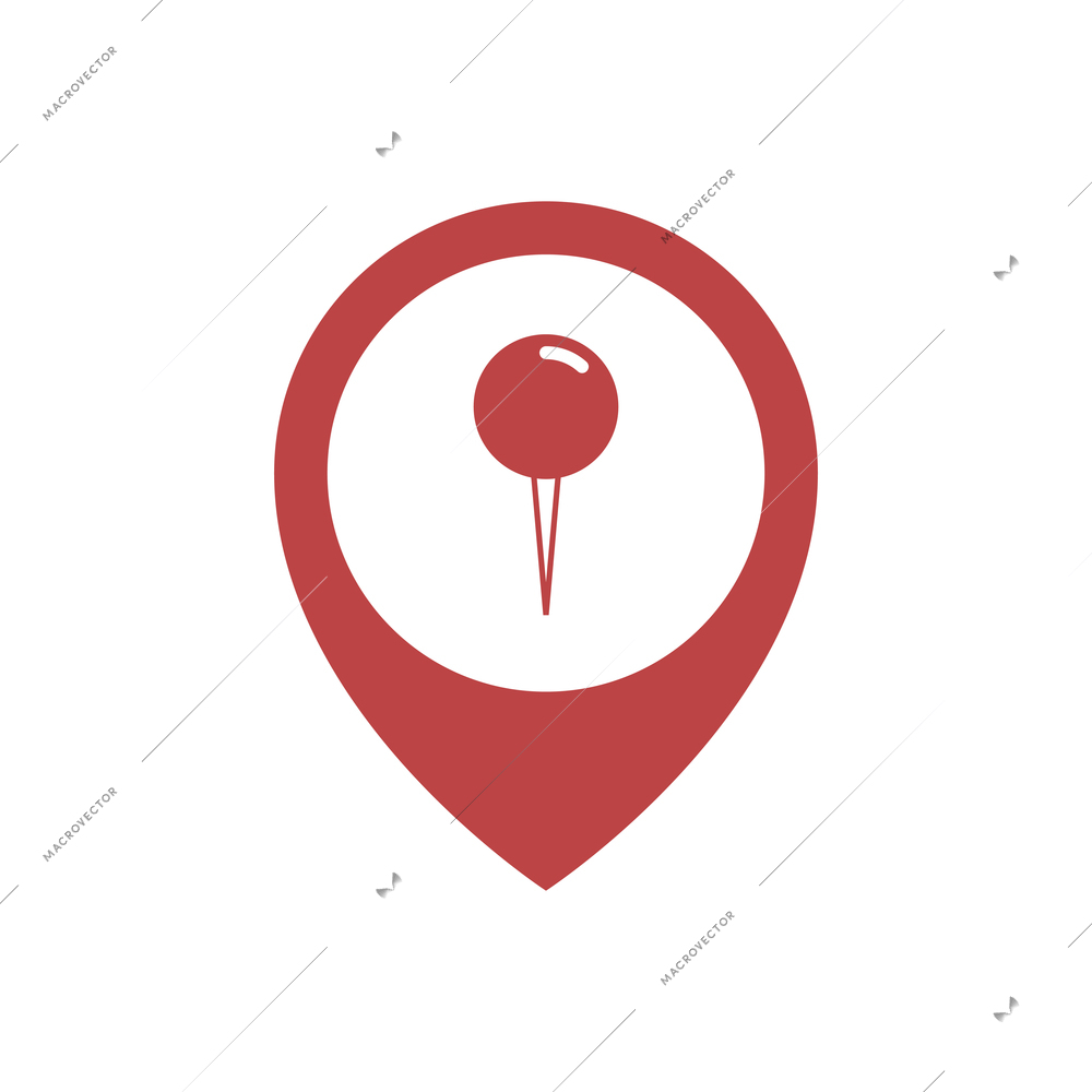 Location icon composition with isolated colorful contour sign with pictogram inside vector illustration