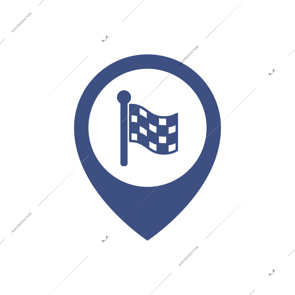 Location icon composition with isolated colorful contour sign with pictogram inside vector illustration