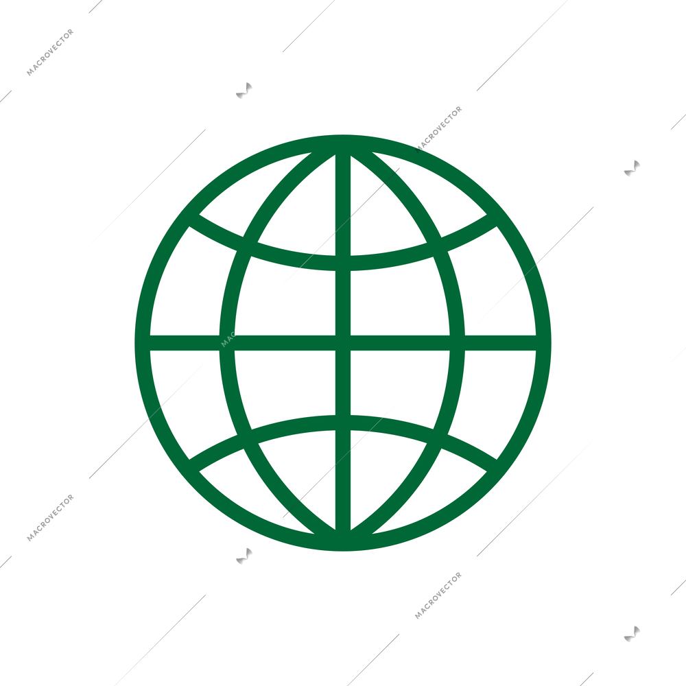 Media icons composition with contour social media icon of globe symbol vector illustration