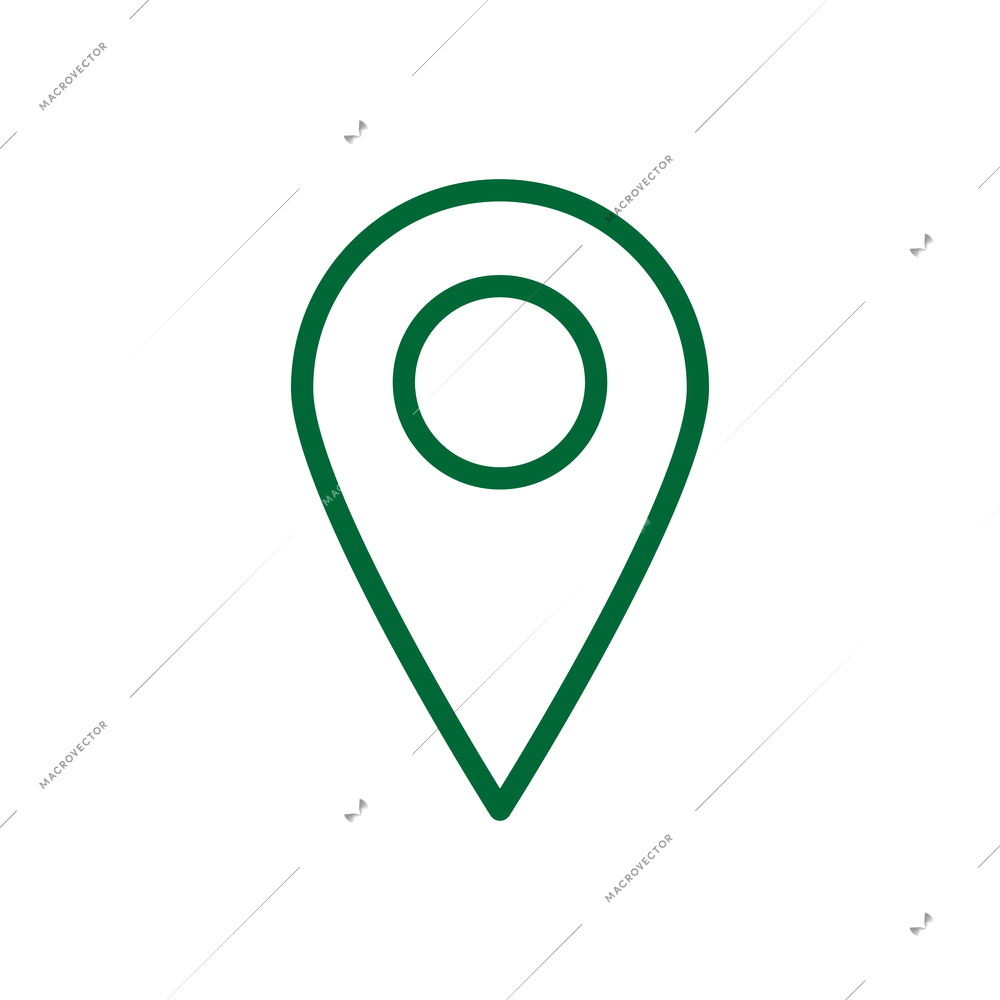 Media icons composition with contour social media icon of location sign vector illustration