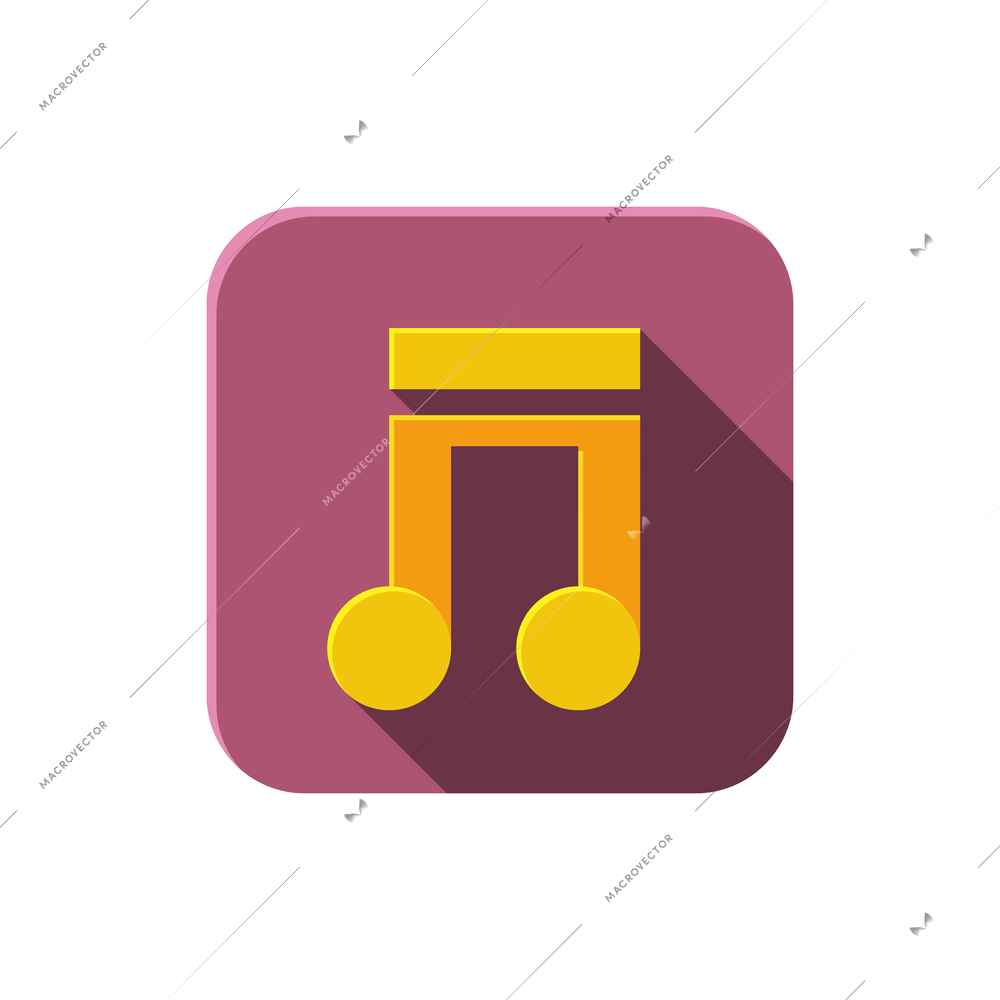 Social media composition with square shaped icon with music notes image vector illustration